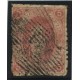 ARGENTINA 1864 GJ 19 RIVADAVIA ESTAMPILLA DE 1ra TIRADA CON MATASELLO 14 BARRAS DE VICTORIA U$ 30 + 200 %